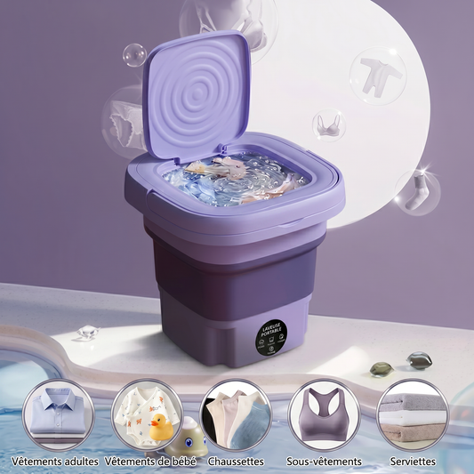 HomeEase™ – Mini Machine à Laver Portable Pliable